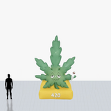 Custom 15 ft marihuana inflatable mascot