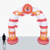 25 ft lion designed arch inflatable customized