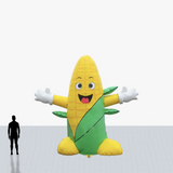 15 ft Corn inflatable mascot with your printed logo