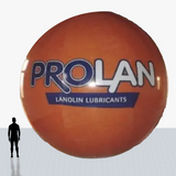 25 ft orange sphere inflatable with your company logo