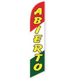 15' Abierto Feather Flag with your custom brand