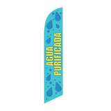 15' Agua Purificada Feather Flag with your custom brand