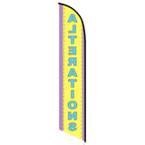 15' Alterations Feather Flag with your custom brand
