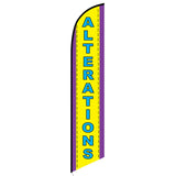 15' Alterations Feather Flag with your custom brand