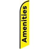15' Amenities Feather Flag personalized with logo
