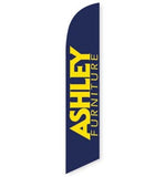 15' Ashley Furniture Feather Flag customized with your graphics