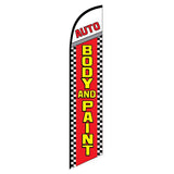15' Auto Body And Paint Feather Flag printed to your specs