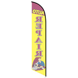 15' Auto Repair Mechanic Banner Flag with personalized logo