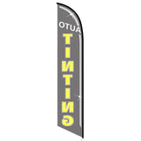 15' Auto Tinting Black Banner Flag printed in full color