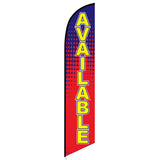 15' Available Feather Flag printed with custom graphics