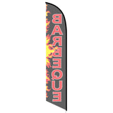 BBQ Feather Flag printed with graphics