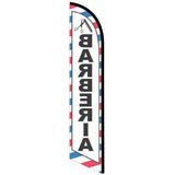 15' Barberia Feather Flag printed in full color