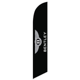 15' Bentley Feather Flag with custom printed logo