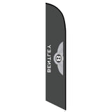 15' Bentley Feather Flag with custom printed logo