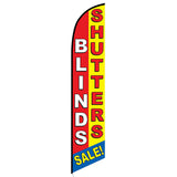 15' Blinds And Shutters Feather Flag printed in full color