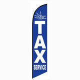 15' Blue Liberty Tax Feather Flag personalized logo
