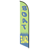 15' Boat Sale Feather Flag with personalized logo