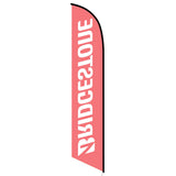 15' Bridgestone Feather Flag printed in full color