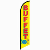 15' Buffet Feather Flag with your custom branding