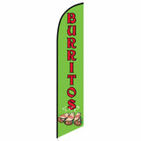 15' Burritos Feather Flag printed to your specs