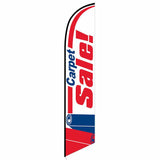 15' Carpet Sale Feather Flag with your custom brand