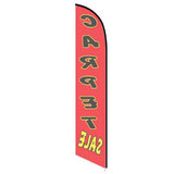 15' Carpet Sale Red Feather Flag with your custom branding