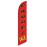 15' Carpet Sale Red Feather Flag with your custom branding