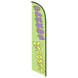 15' Carros Mejores Spanish Feather Flag with custom printed logo