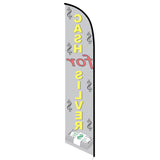 15' Cash For Silver Feather Flag with your custom branding