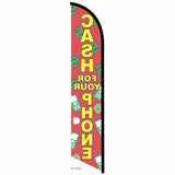 15' Cash For Your Phone Feather Flag printed to your specs