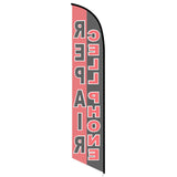 15' Cellphone Repair Feather Flag with custom printed logo