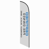 15' Chevrolet Buick GMC CPO Feather Flag printed in full color
