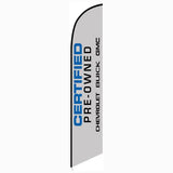 15' Chevrolet Buick GMC CPO Feather Flag printed in full color