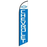 15' Chevrolet Feather Flag with custom printed graphics