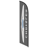 15' Chrysler Feather Flag with custom printed logo