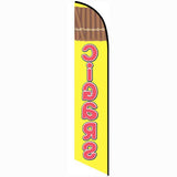 15' Cigars Feather Flag with custom printed graphics