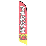 15' Clearance Sale Feather Flag personalized with logo