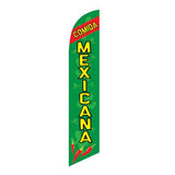 15' Comida Mexicana Feather Flag with your custom branding