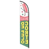 15' Corte De Pelo Feather Flag printed to your specs
