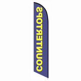 15' Countertops Feather Flag with custom printed graphics