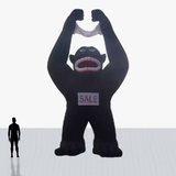 Custom 25 ft inflatable rooftop black gorilla