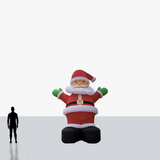 12 ft Santa Claus mascot giant inflatable customized with your logo