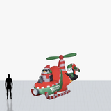 12 ft custom inflatable penguin helicopter with custom printed