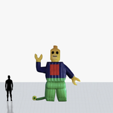 15 ft custom inflatable lego man with your custom brand