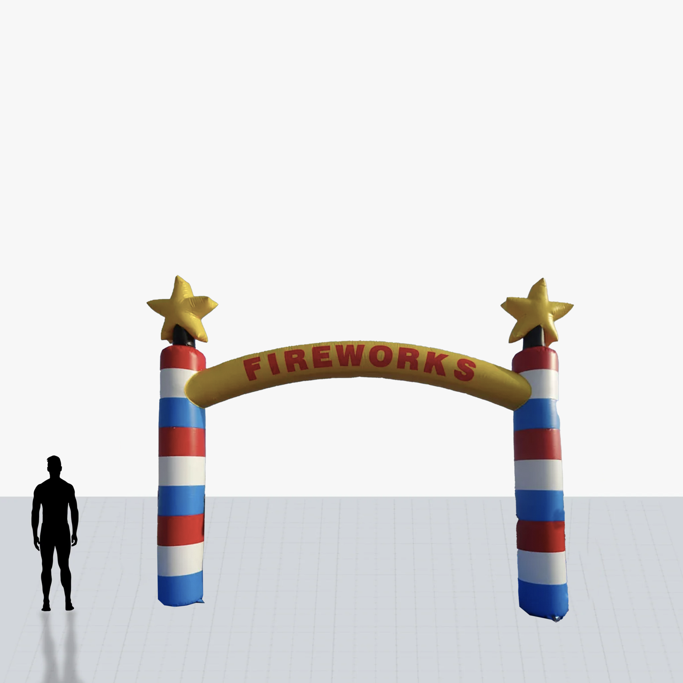 custom 15 ft inflatable fireworks colorful arch