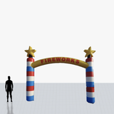 custom 15 ft inflatable fireworks colorful arch
