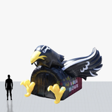 15 ft eagle mascot inflatable football entrance tunnel with your custom branding