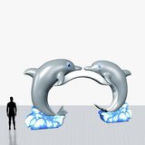 15 ft inflatable dolphin arch personalized
