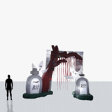 15 ft inflatable Halloween entrance with your custom brand