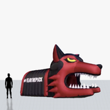 15 ft inflatable sport football tunnel with logo